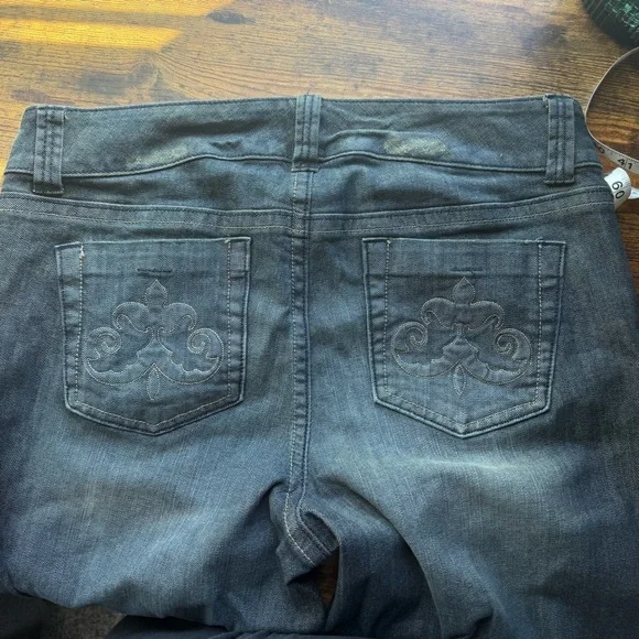 Lane Bryant Venezia Wide Leg Trouser Jeans Size 16 Stretch Denim Dark Wash - Picture 7 of 10